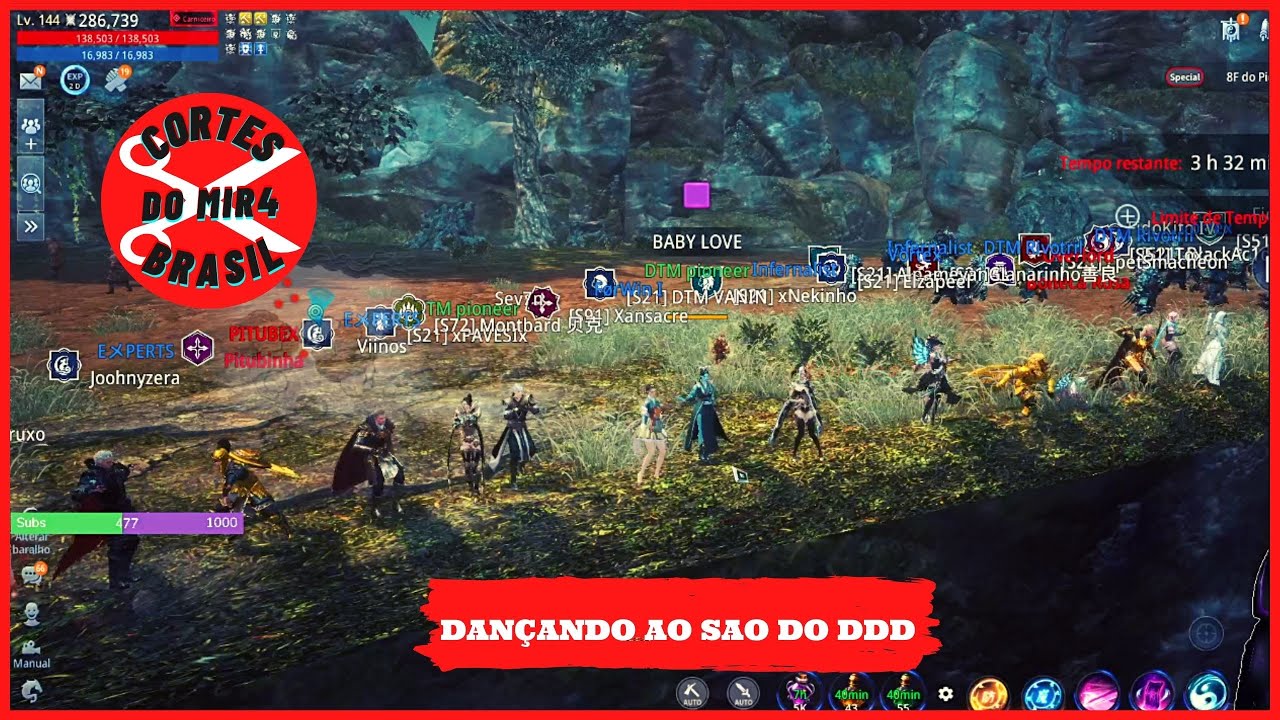 DAN&Ccedil;ANDO AO SOM DO DDD MUITO BOM KKK | CORTES DO MIR4 BRASIL