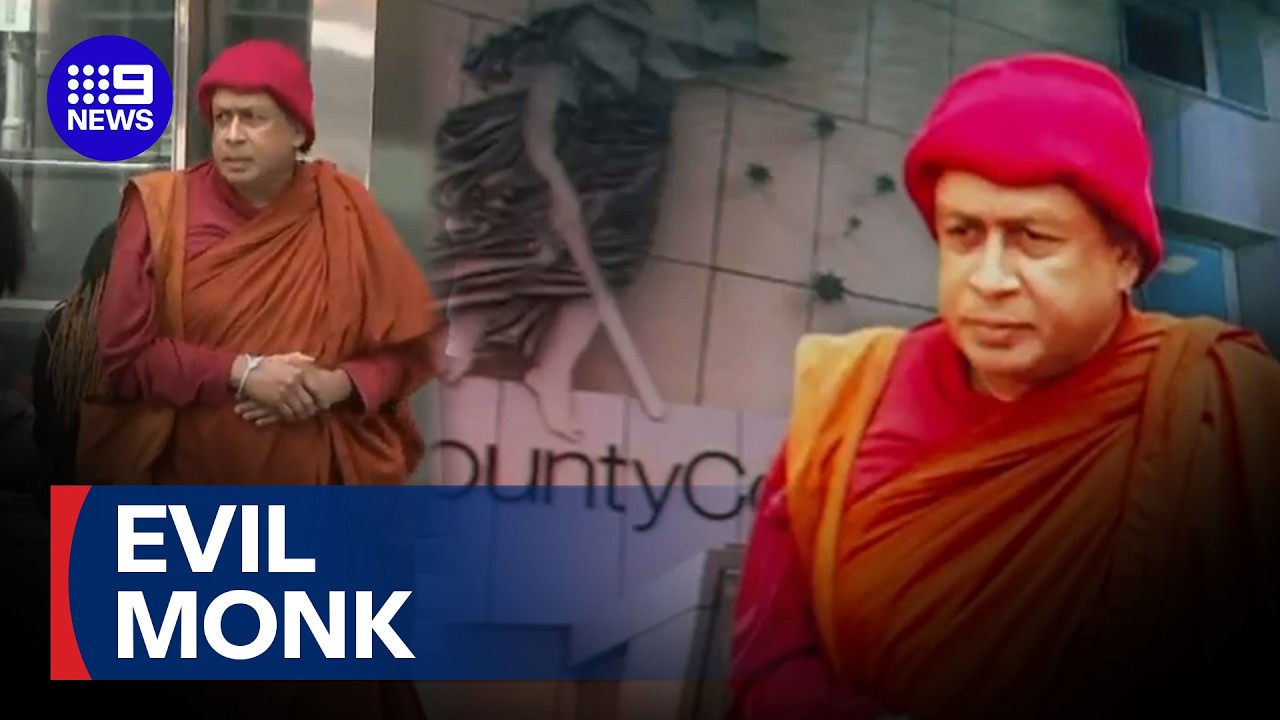 Evil monk jailed over sex offences | 9 News Australia