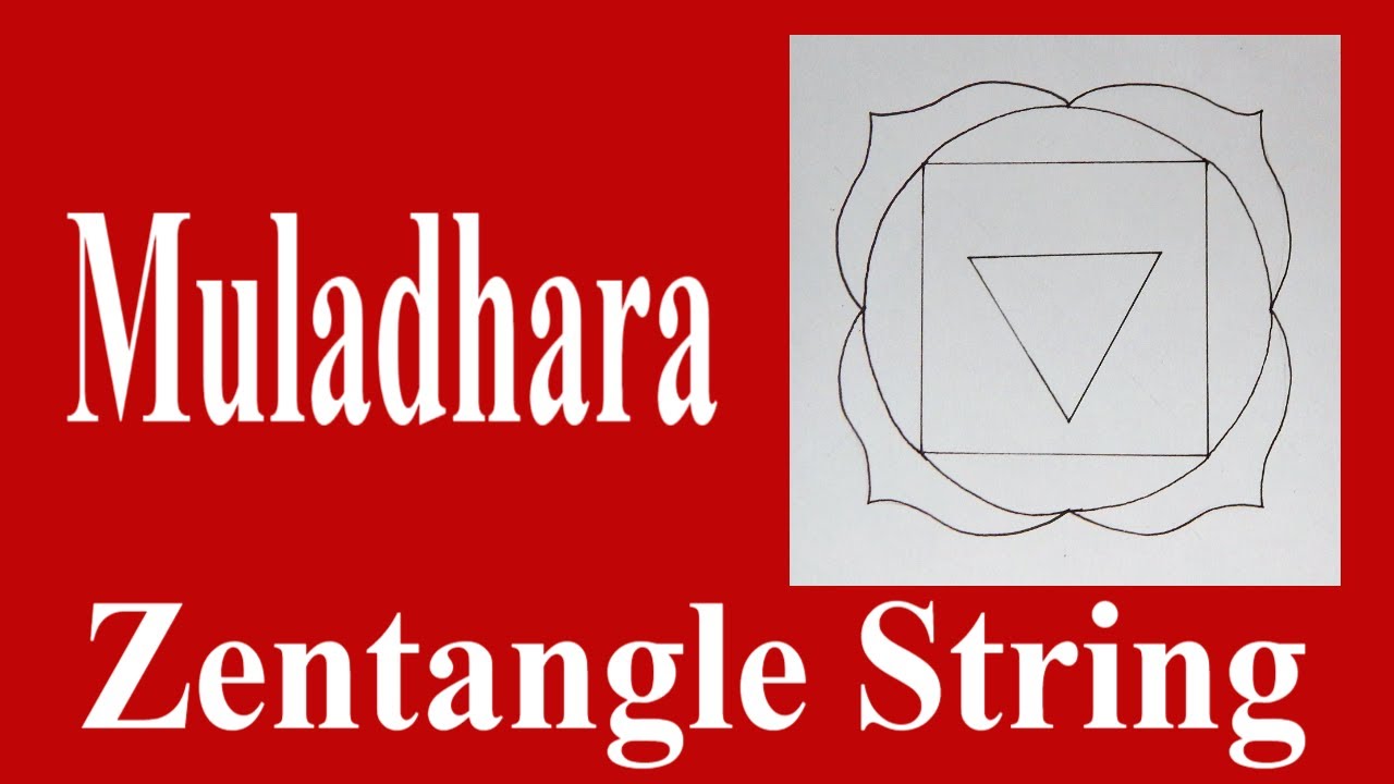 How to Draw Chakra Zentangle String   Template   Muladhara  NO MATH OR GEOMETRY SKILLS REQUIRED