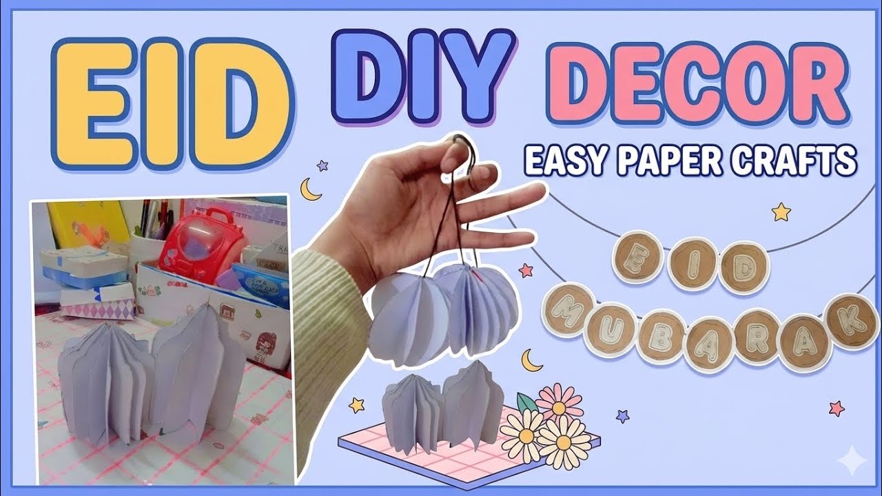 Eid d i y decor easy paper crafts for Eid #crafter_azra#diy #craftyliving #diyideas 