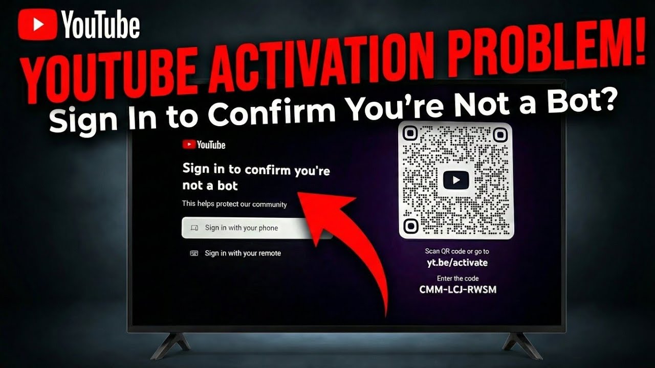 Sign in to confirm you're not a bot youtube tv | sign in to confirm you're not a bot smart tv 