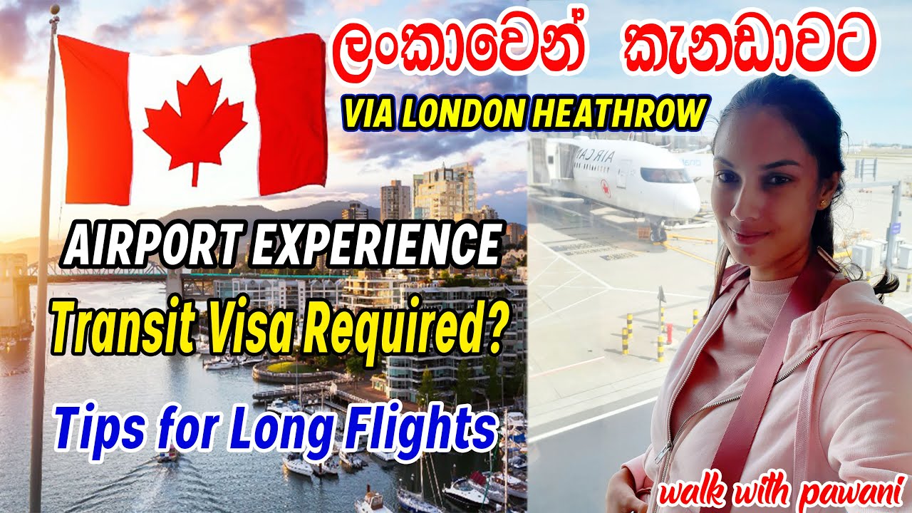Flying TO CANADA  | ලංකාවෙන් කැනඩාවට&zwj;&zwj;| International Student Experience | SL & Air Canada