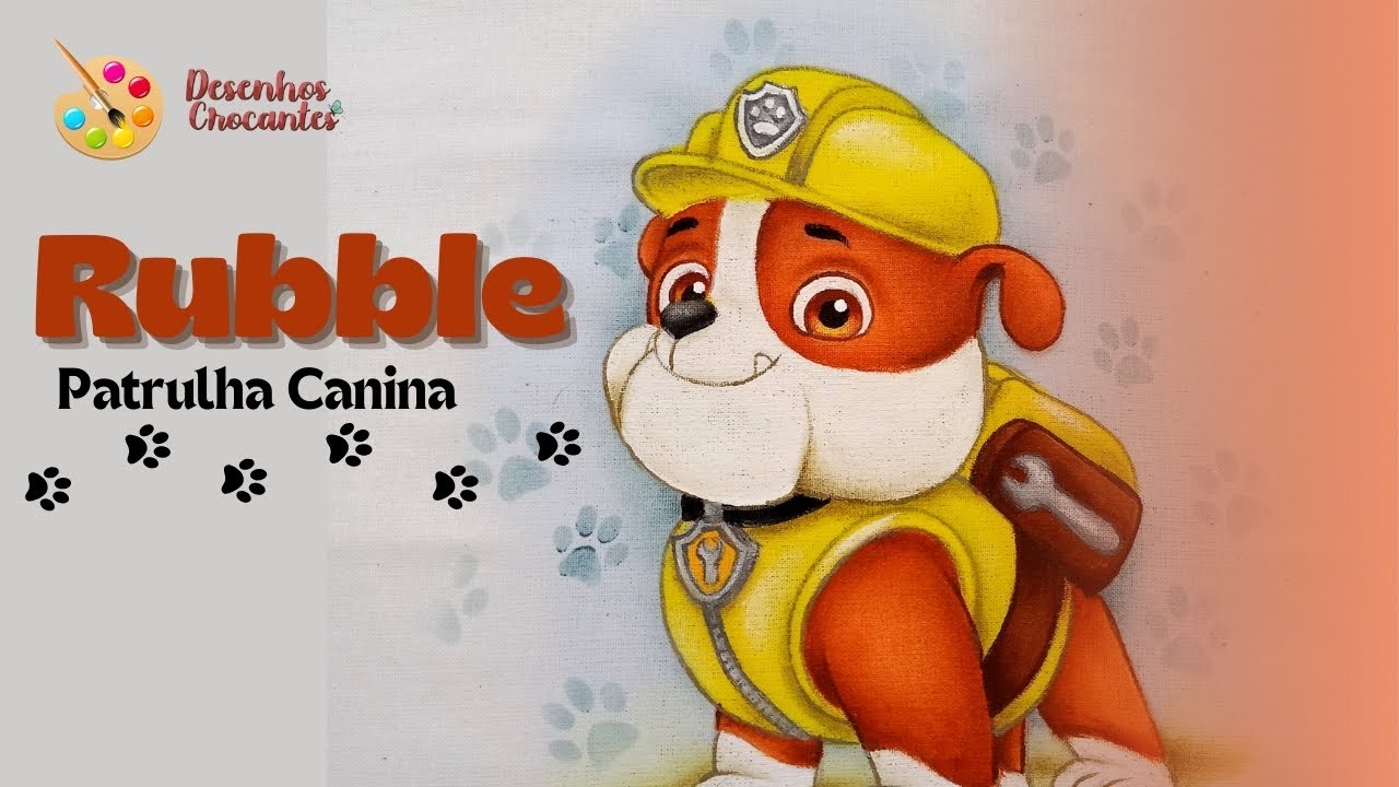 🐾 Rubble - Patrulha Canina (Desenhos Crocantes)