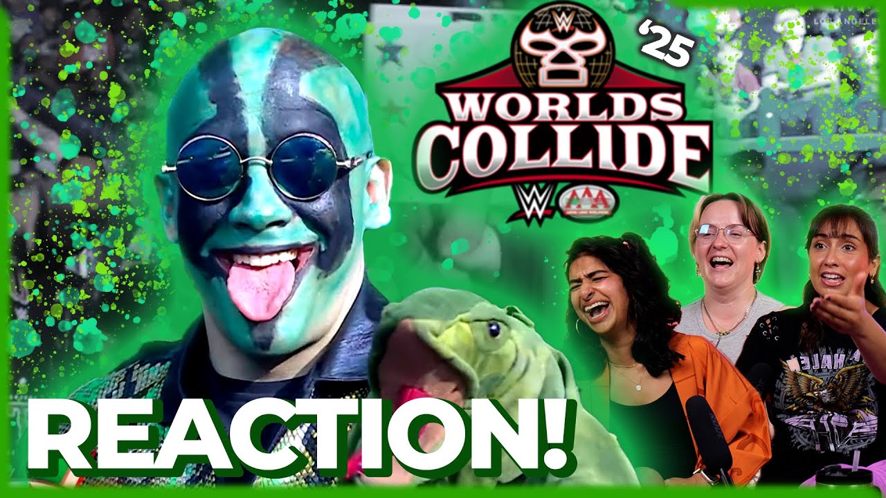 🦎 ¡Viva La Yesca! 🇲🇽 The Girls react to Mr. Iguana at Worlds Collide 2025! | #wwe Normies Reaction!