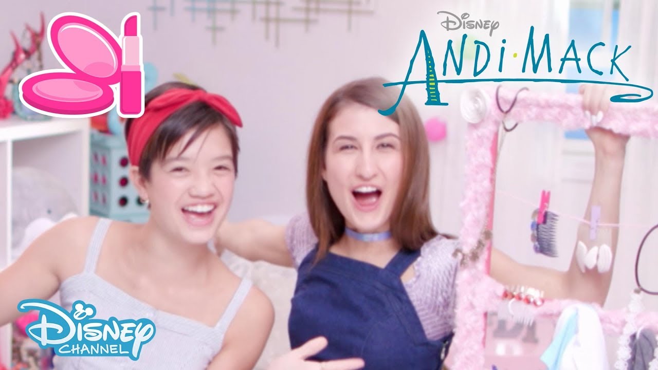 Andi Mack | AnDIY: Hair Accessories Tutorial ft. Meg Deangelis 💜 | Disney Channel UK