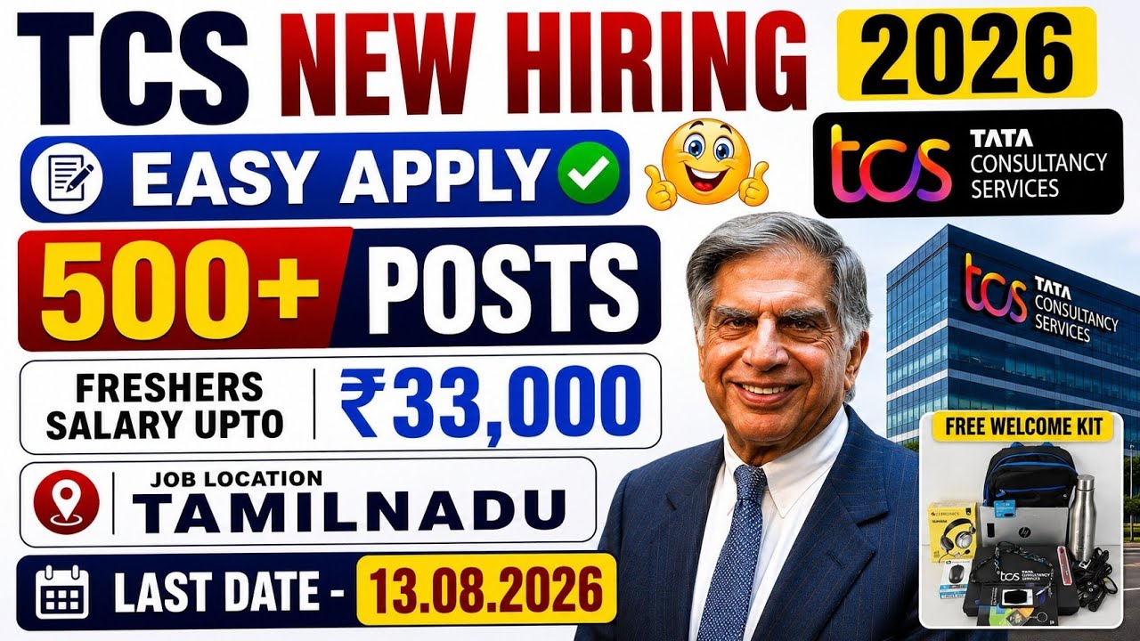 Easy Apply &diams;️ TCS Off Campus Hiring 2026 tamil | TCS NQT 2026 | Freshers Apply | Jobs for Tamizha