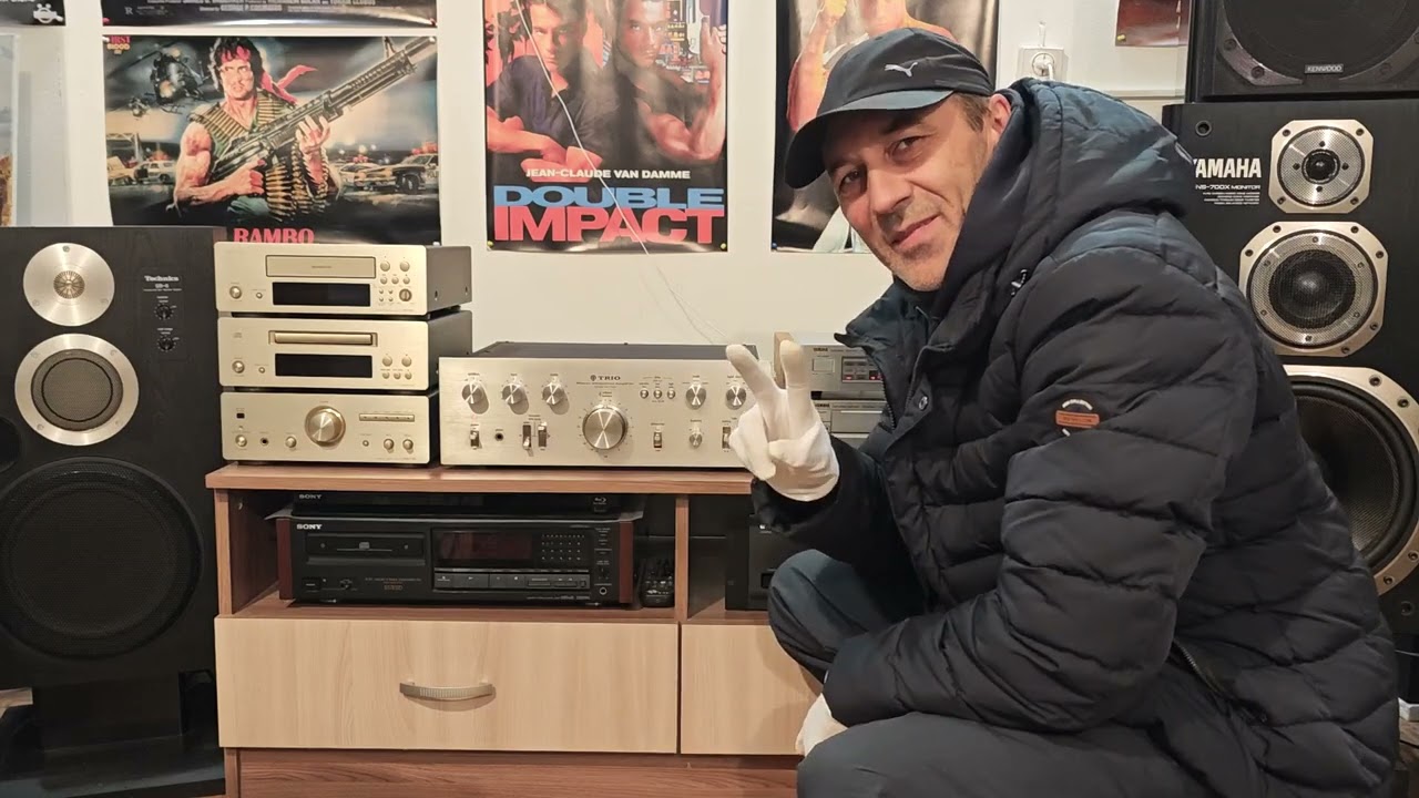 Yamaha CD-2000, Yamaha T-520 на Trio KA-7300 с Technics SB-6