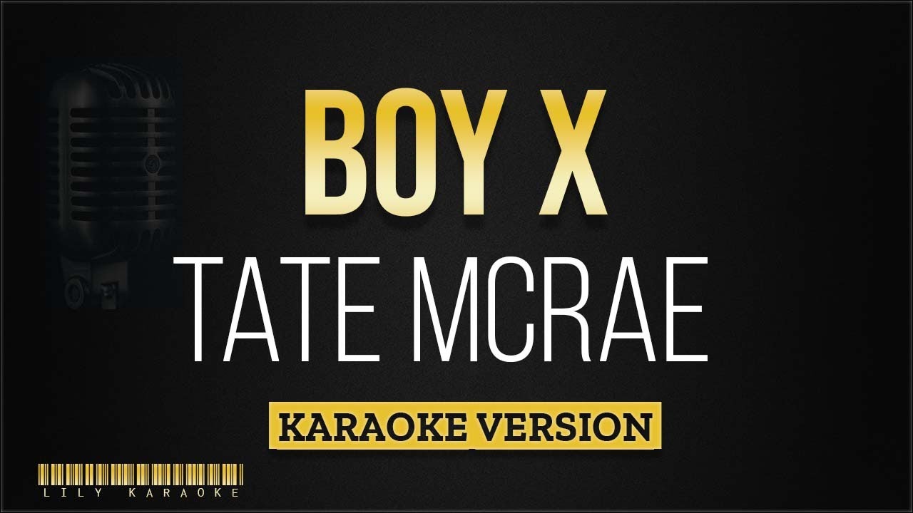 Tate McRae - Boy X (Karaoke Version)
