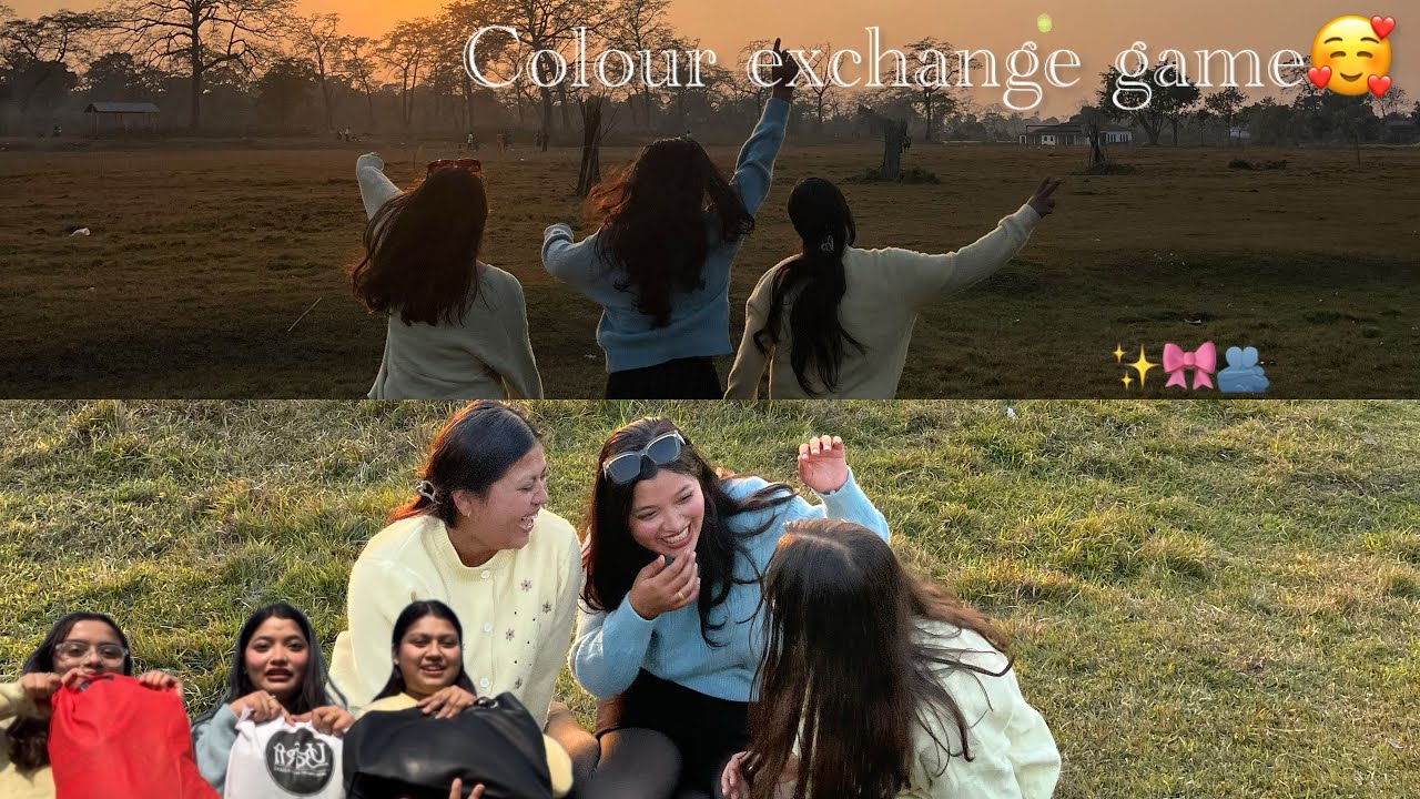 Together again💘| Playing budget frdly colour exchange game😂✨| Utsana ~Stha💕|
