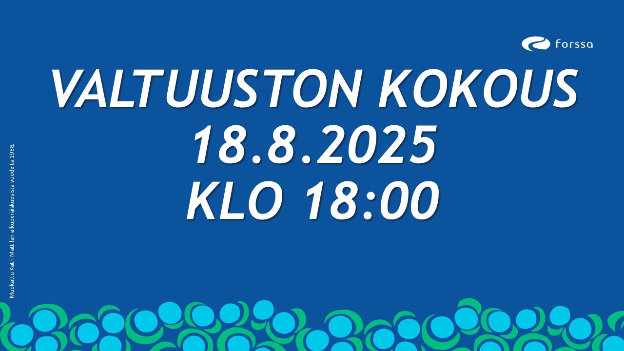 Kaupunginvaltuusto 18.8.2025