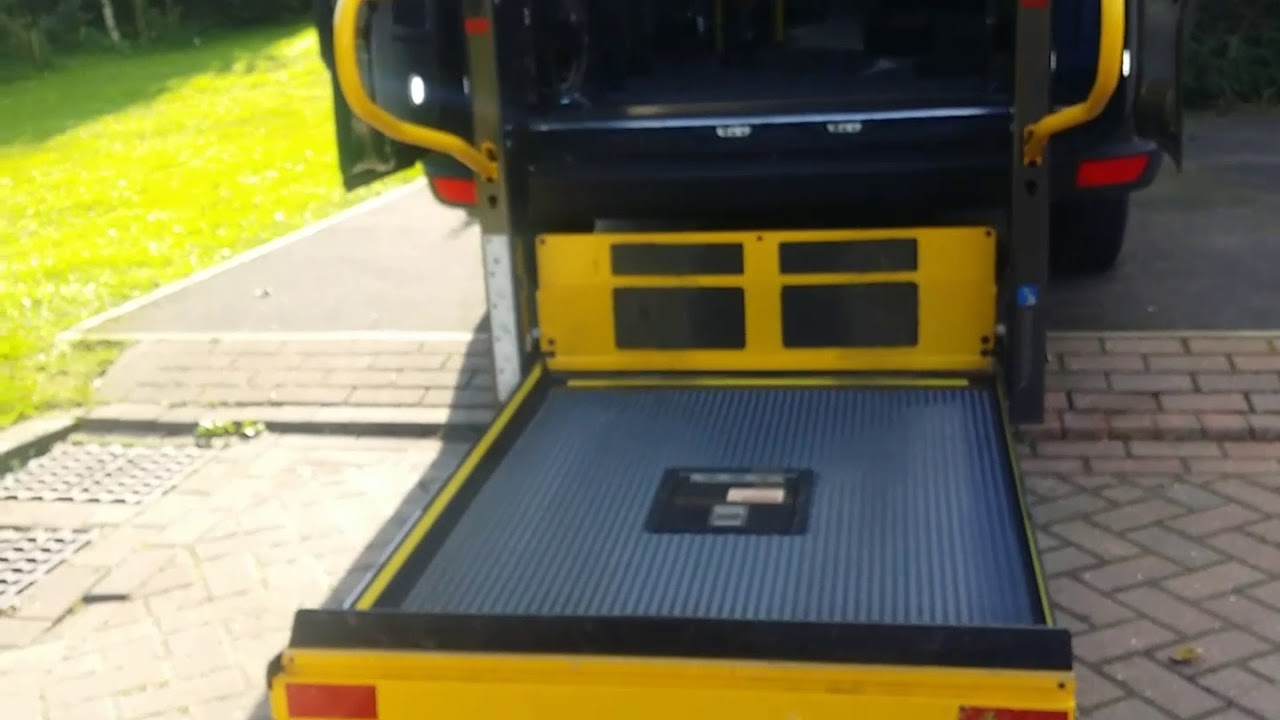 Mercedes sprinter with wheelchair rear lift and six way seat and adaptions .