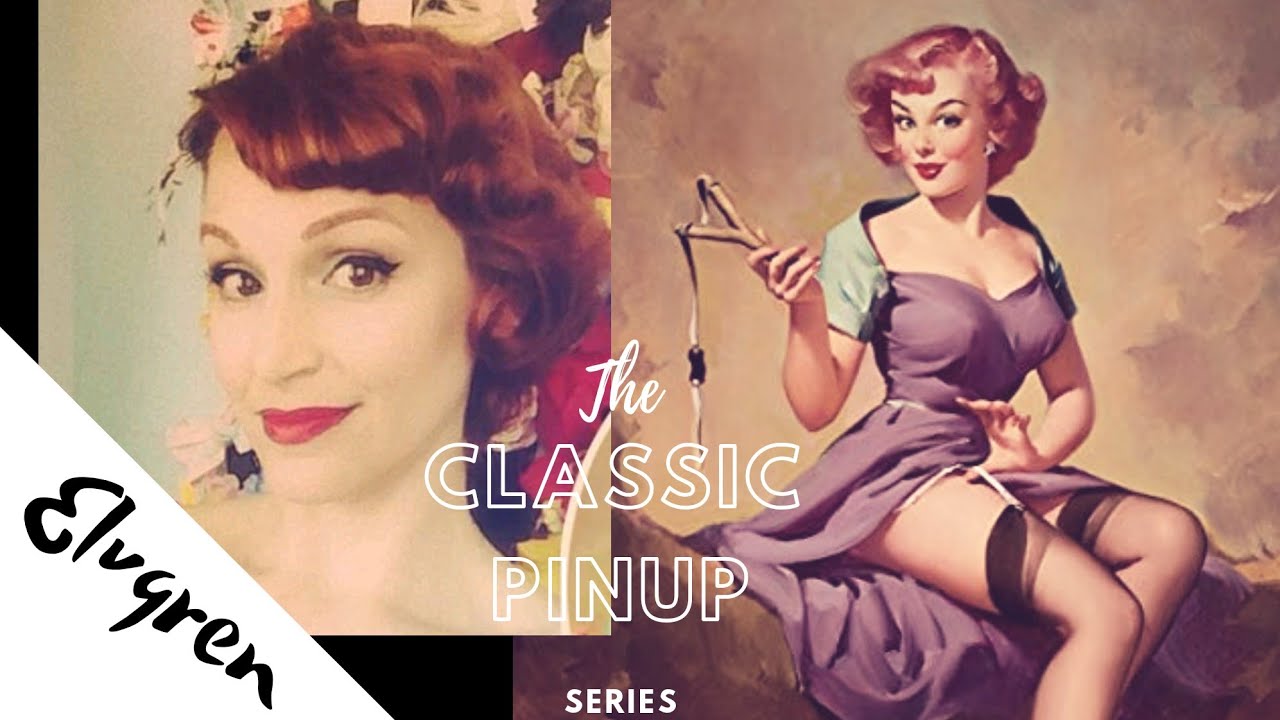 Classic Pin Up Hairstyle-1950's Elvgren Inspired Short hair
