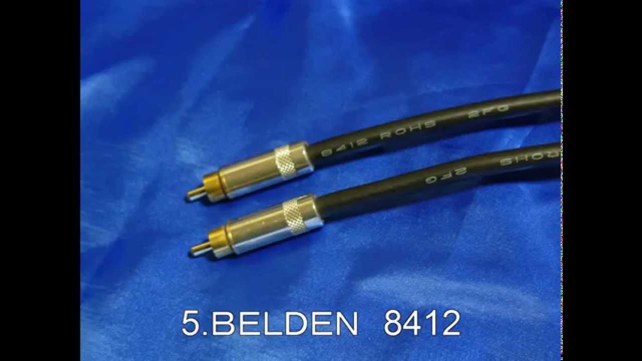 RCAケーブル試聴10本BELDEN　Gotham　Western等