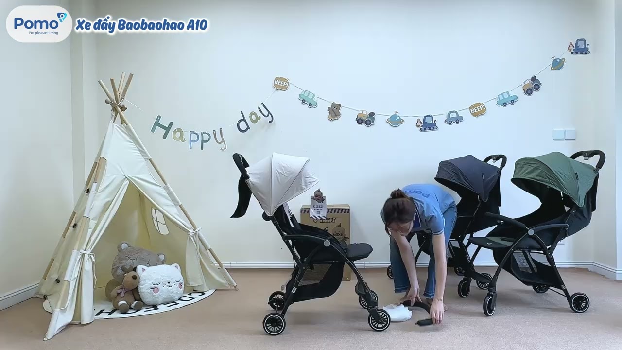 Hướng dẫn lắp đặt và sử dụng xe đẩy Baobaohao A10