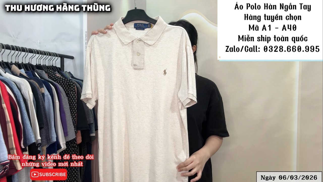 06/3 ÁO POLO VIP FULL HIỆU KIỆN MỚI | YSL - TOMMY - POLO RLR - DAKS…MIỄN SHIP | 032 866 0995
