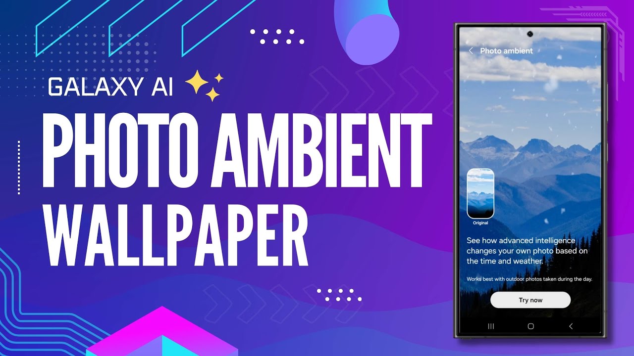How To Enable Photo Ambient Wallpaper | Galaxy S24 Series | Galaxy AI