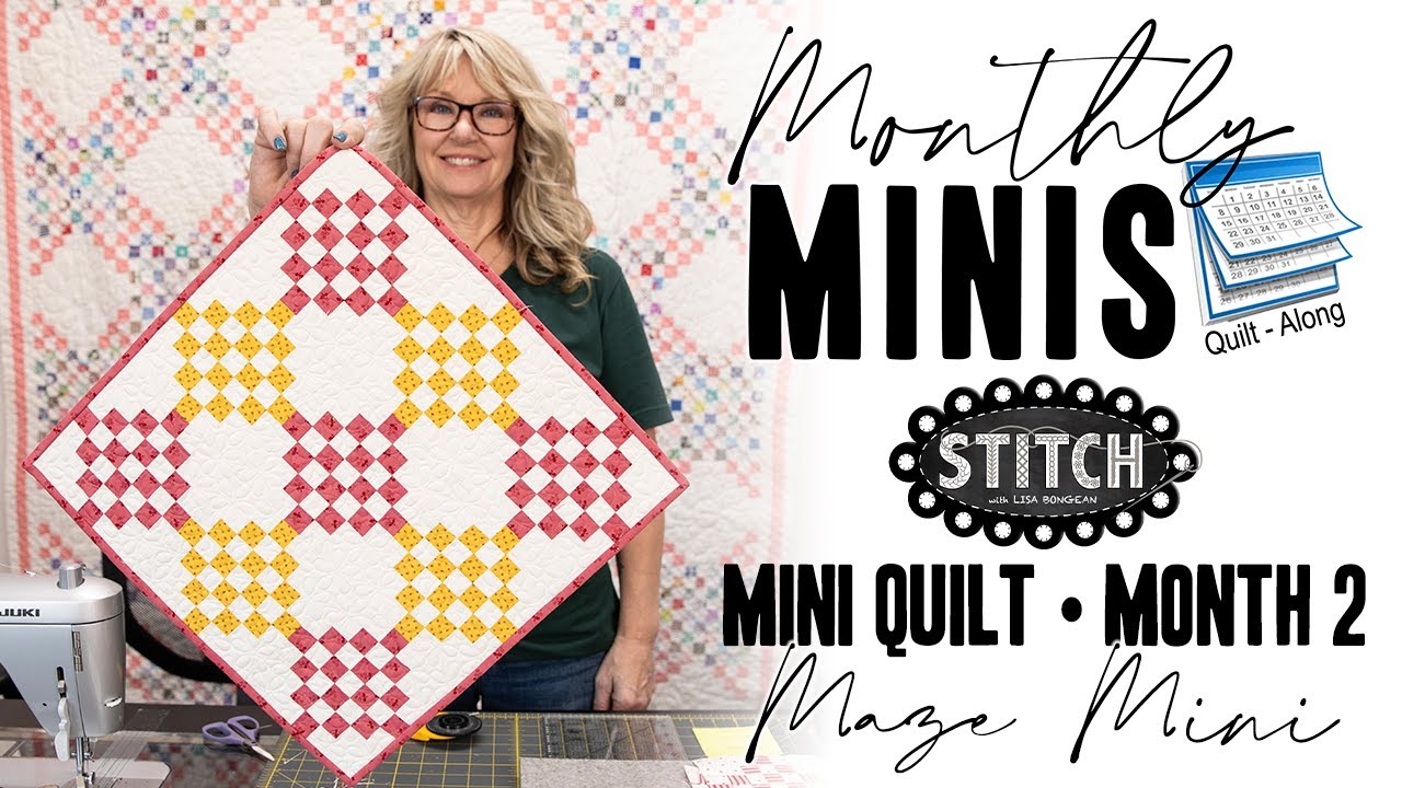Monthly Minis Quilt-Along | Month 2 | Maze Mini | Lisa Bongean | Primitive Gatherings