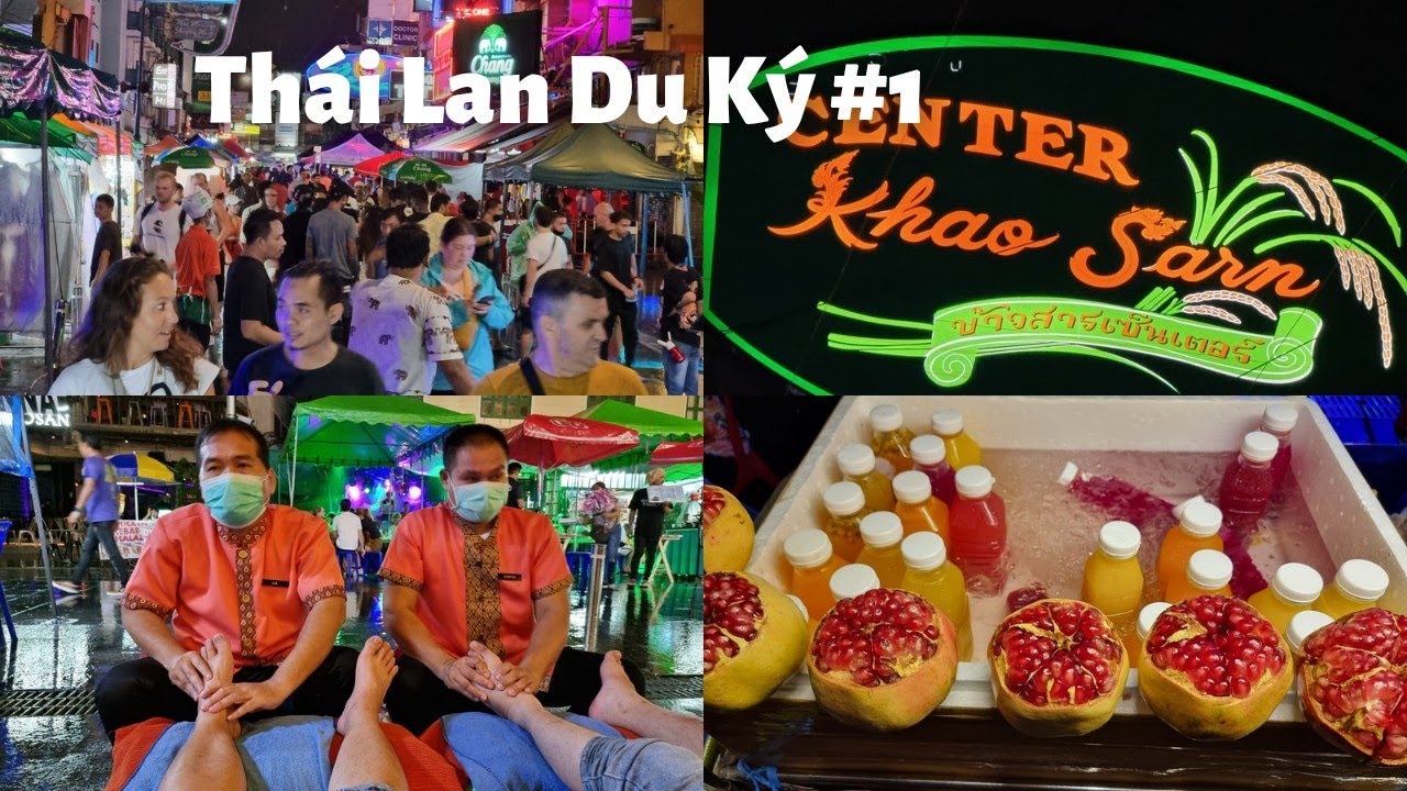 Thái Lan du ký #1 - Bangkok: Đổi tiền ở sân bay, Simcard - Chợ đêm phố Tây Khaosan, Mát xa - Hotel