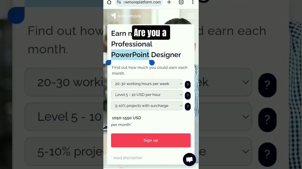Earn $8/hr Designing PowerPoint Slides 