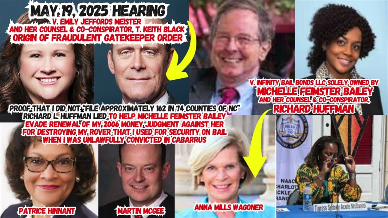 5.19.25 Hearing EMILY MEISTER JEFFORDS GATEKEEPER FRAUD & HUFFMAN'S LIE EXPOSED 