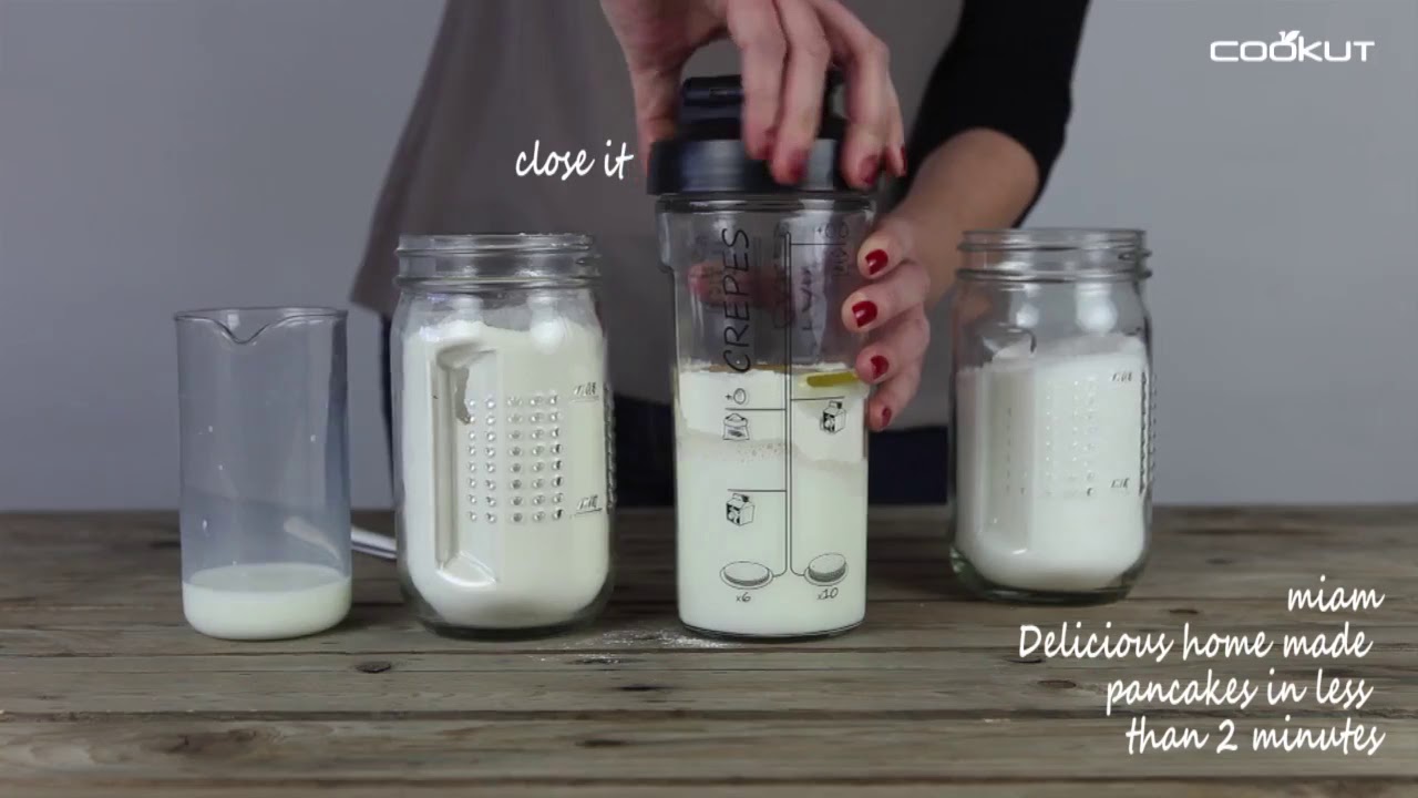Glass Pancake Shaker From Yellow Octopus
