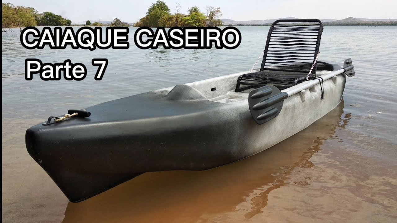 CAIAQUE DE ISOPOR E FIBRA DE VIDRO | Parte 7 | Aplicando a fibra de vidro no caiaque