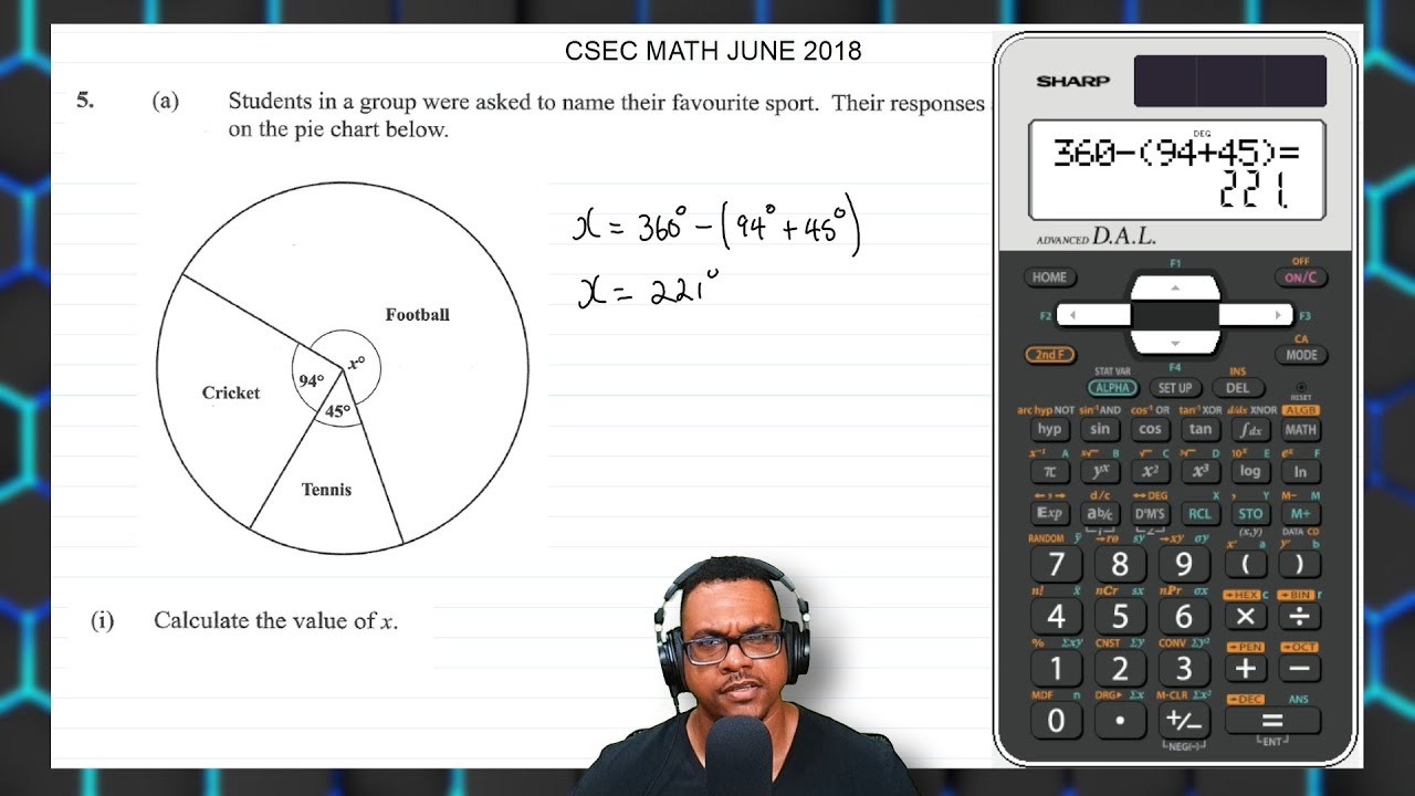 CSEC Math Paper 2 June 2018 Q5