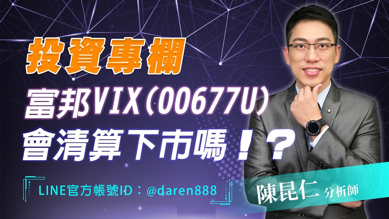 【富邦VIX(00677U) 會清算下市嗎！？】2021.01.16