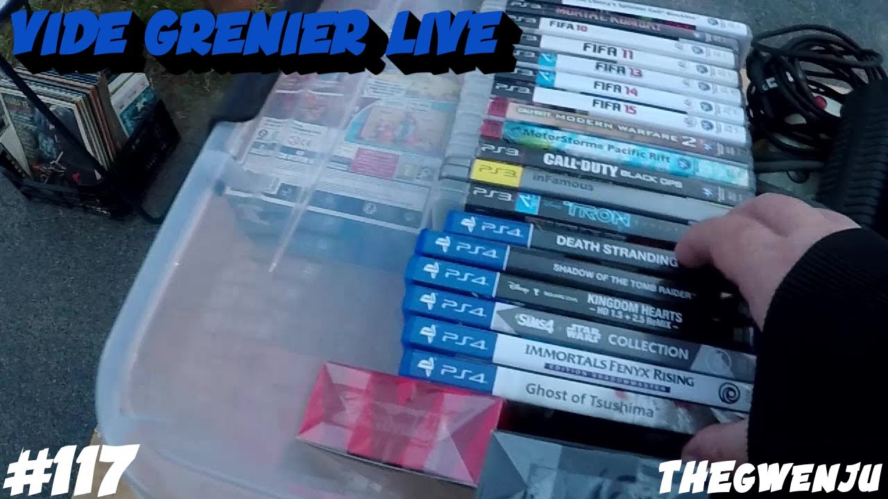 #117 Vide grenier live : Un beau lot PS4 et du Gamecube