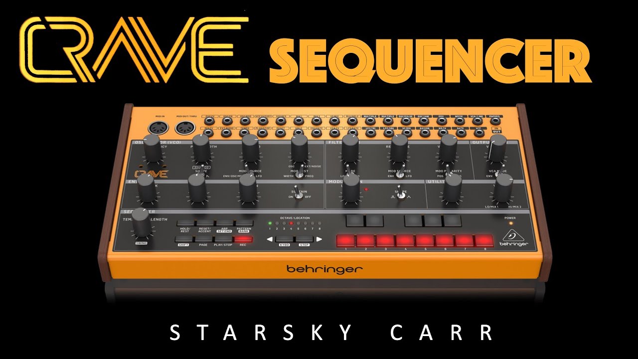 Behringer CRAVE: Sequencer Walkthrough Demo and Tutorial