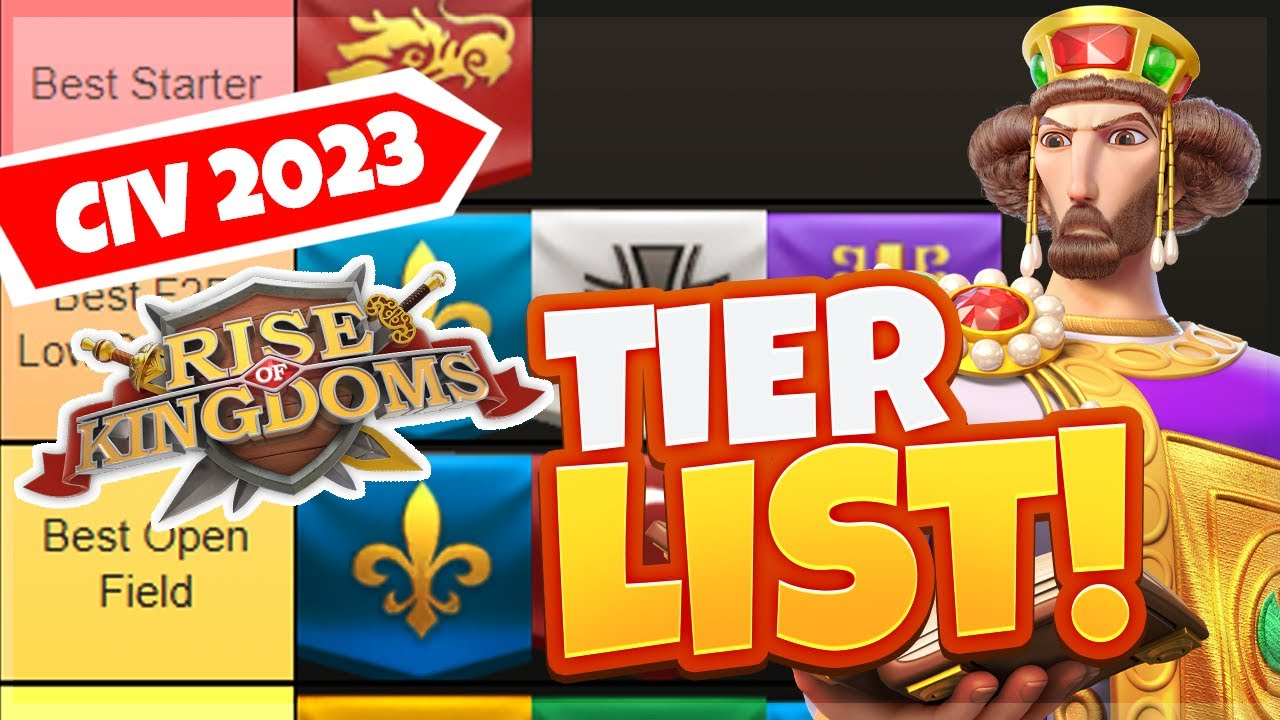 Best/Worst Civilization TIER LIST Rank (AUGUST 2023) Early, Mid , Late Game | Rise of Kingdoms