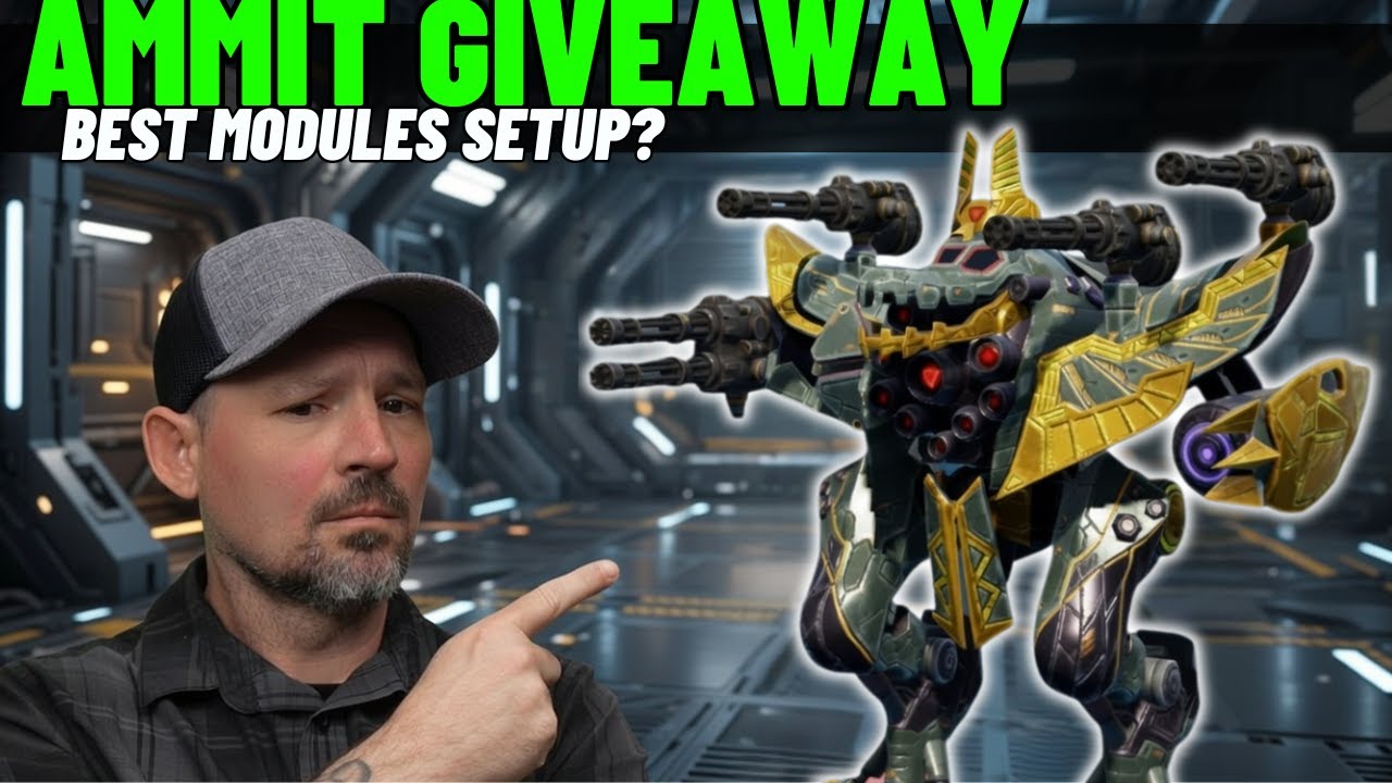 WR Ammit Giveaway - Best Modules for durability? | War Robots New Ammit Robot Giveaway