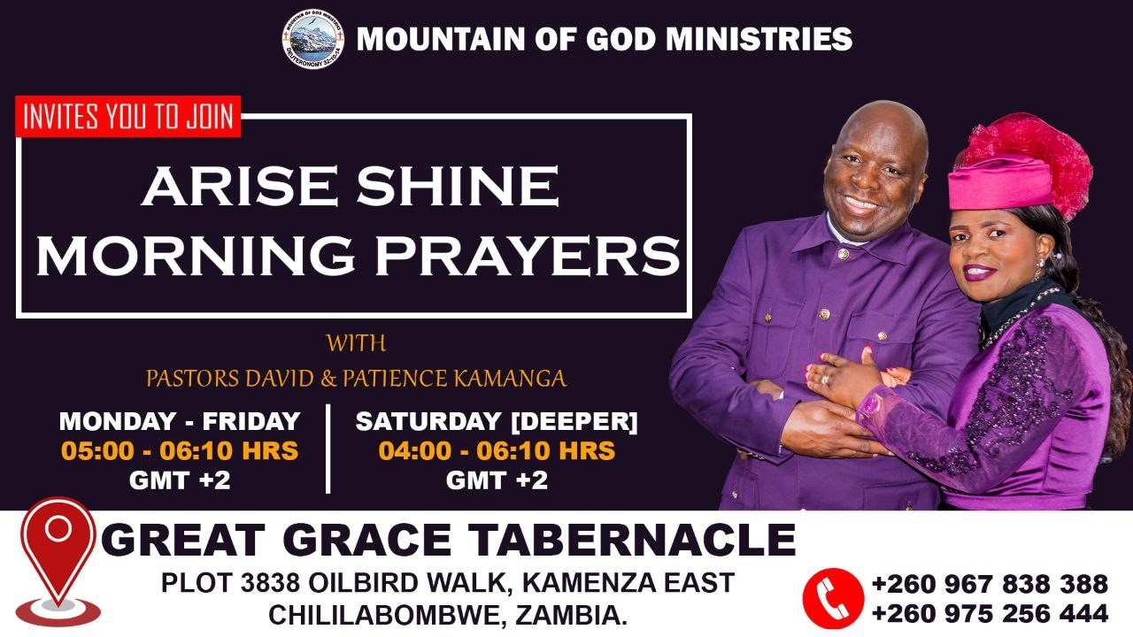 THANK YOU FOR JOINING US FOR  TODAY'S ARISE SHINE MORNING PRAYERS. STAY CONNECTED AND BE BLESSED.