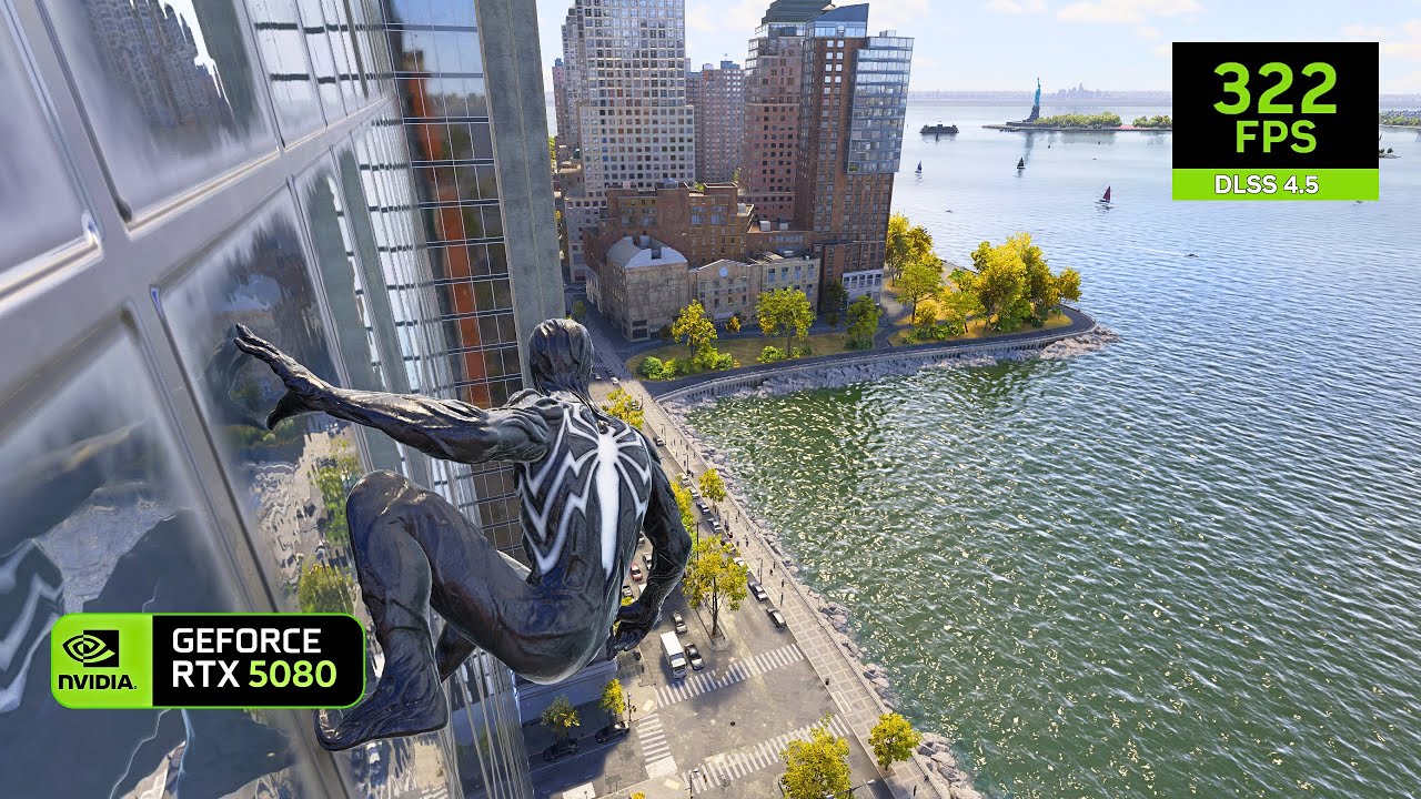 RTX 5080 – Spider-Man 2 | DLSS 4.5 Balanced + MFG x4