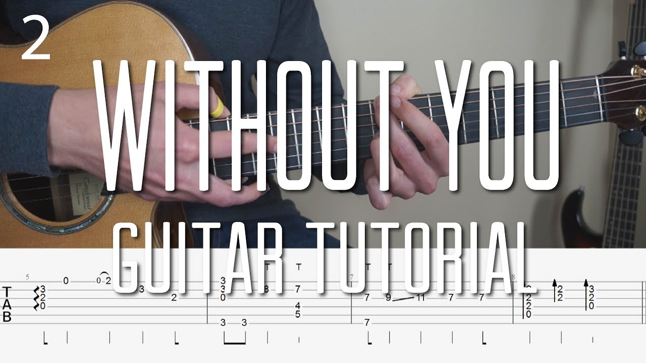 Avicii - Without You - Fingerstyle Guitar Tutorial Part 2 (lesson) Free Tabs by Mattias Krantz