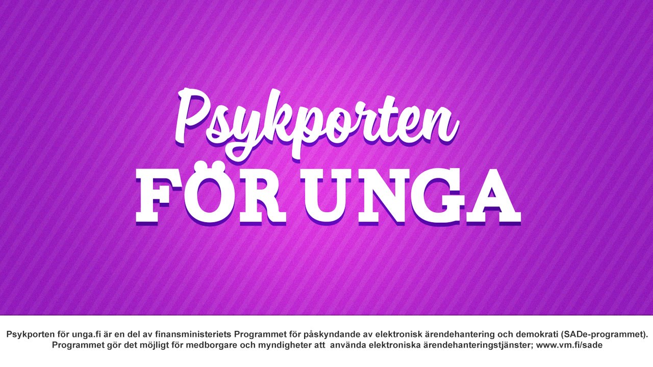 Psykporten f&ouml;r unga - Presentationsvideon