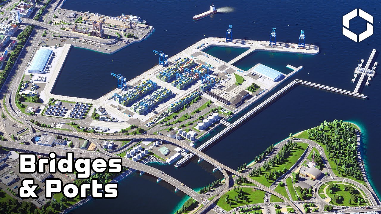 My First European Harbor Got Revamped with Bridges & Ports DLC! | Cities Skylines 2