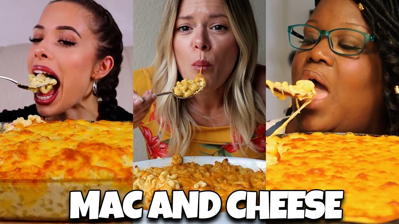 Mukbangers Eating MAC AND CHEESE | ASMR Mukbang Compilation