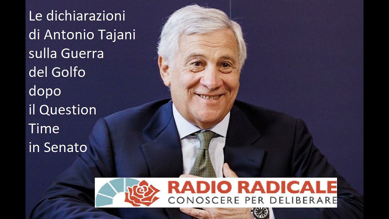 Le dichiarazioni di Antonio Tajani sulla guerra del Golfo dopo il Question Time in Senato