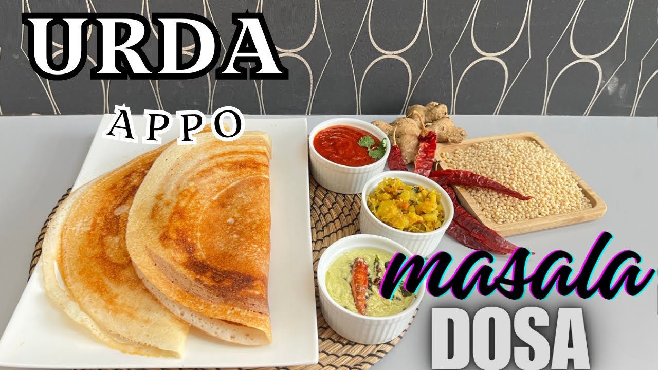 Urda Appo || Masala Dosa || #tastesofbhatkal
