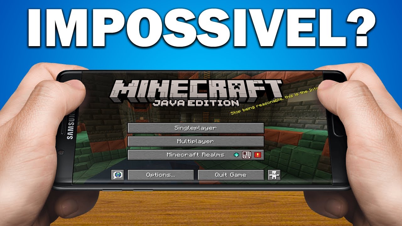 é possivel jogar minecraft java no celular?