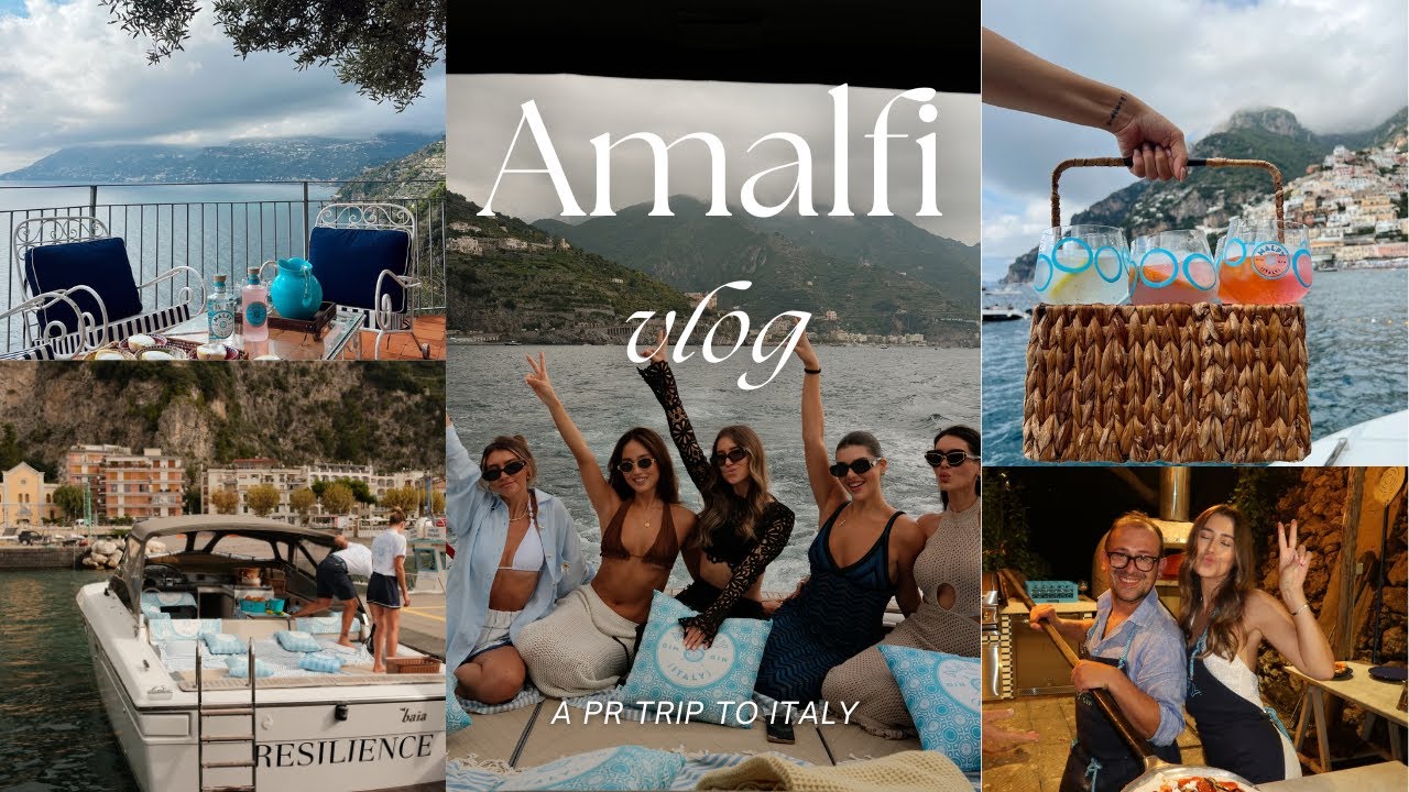 AMALFI COAST VLOG | Malfy Gin PR Trip, Explore Amalfi, Boat Trip & Pizza Making