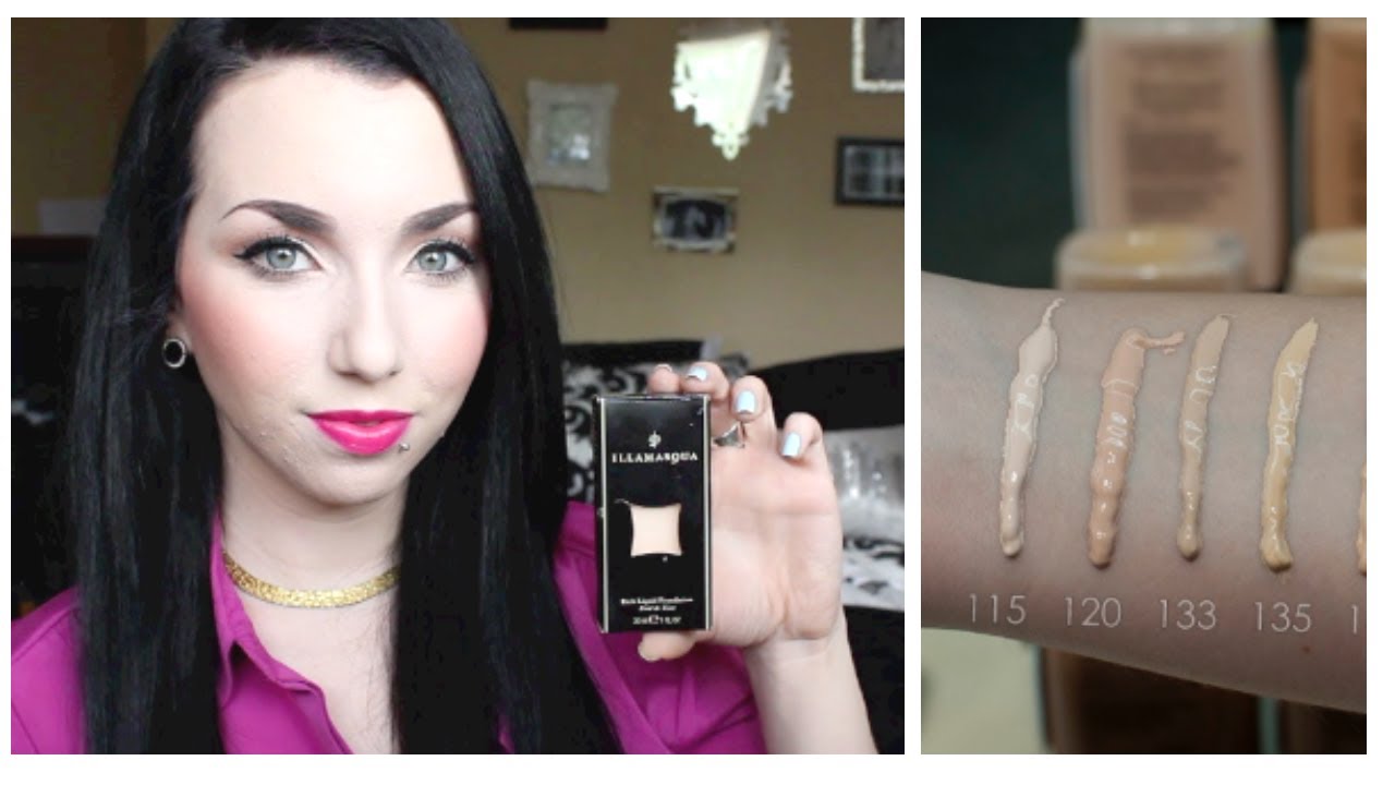 Illamasqua Rich Liquid Foundation 115 FIRST IMPRESSION! | thataylaa