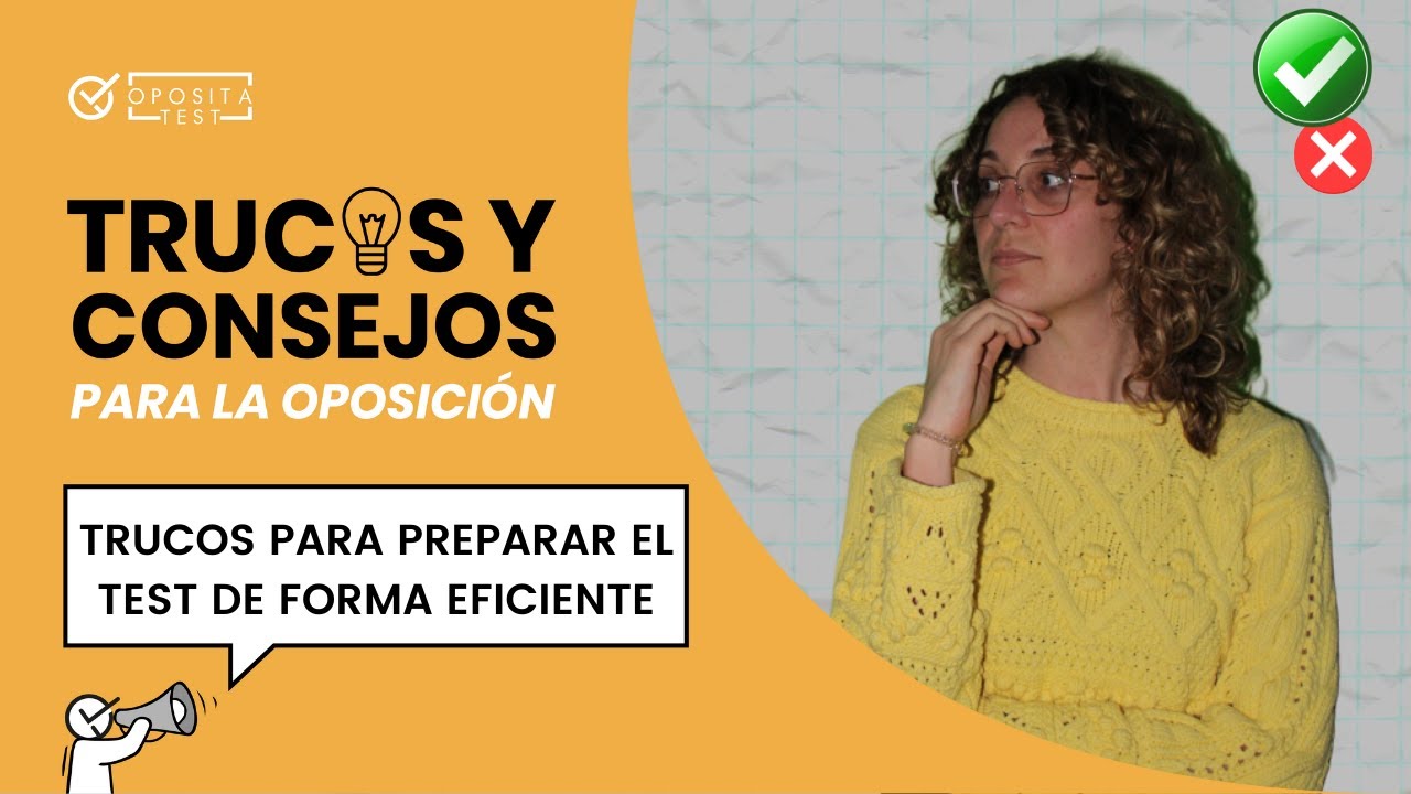 ✅ Trucos para preparar el test de tu oposición de forma eficiente | Incluye recursos GRATIS