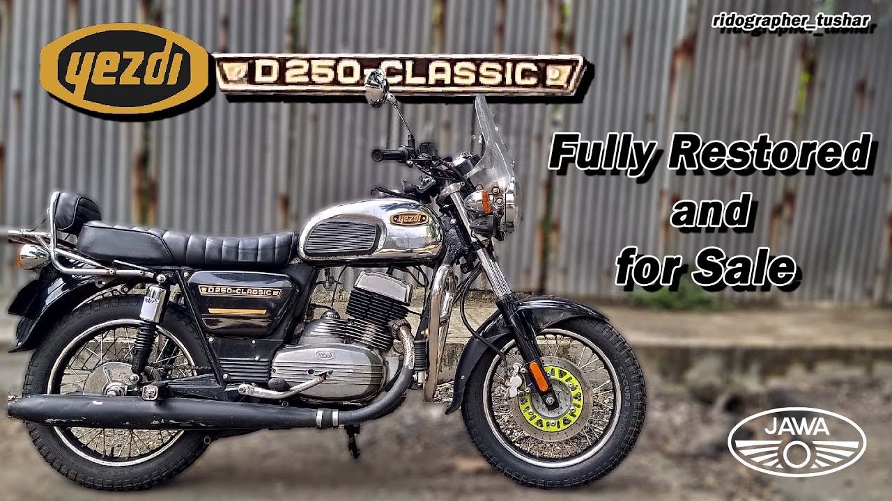 Yezdi D 250 Classic for Sale | Fully Restored | Yezdi Jawa | Ridographer Tushar