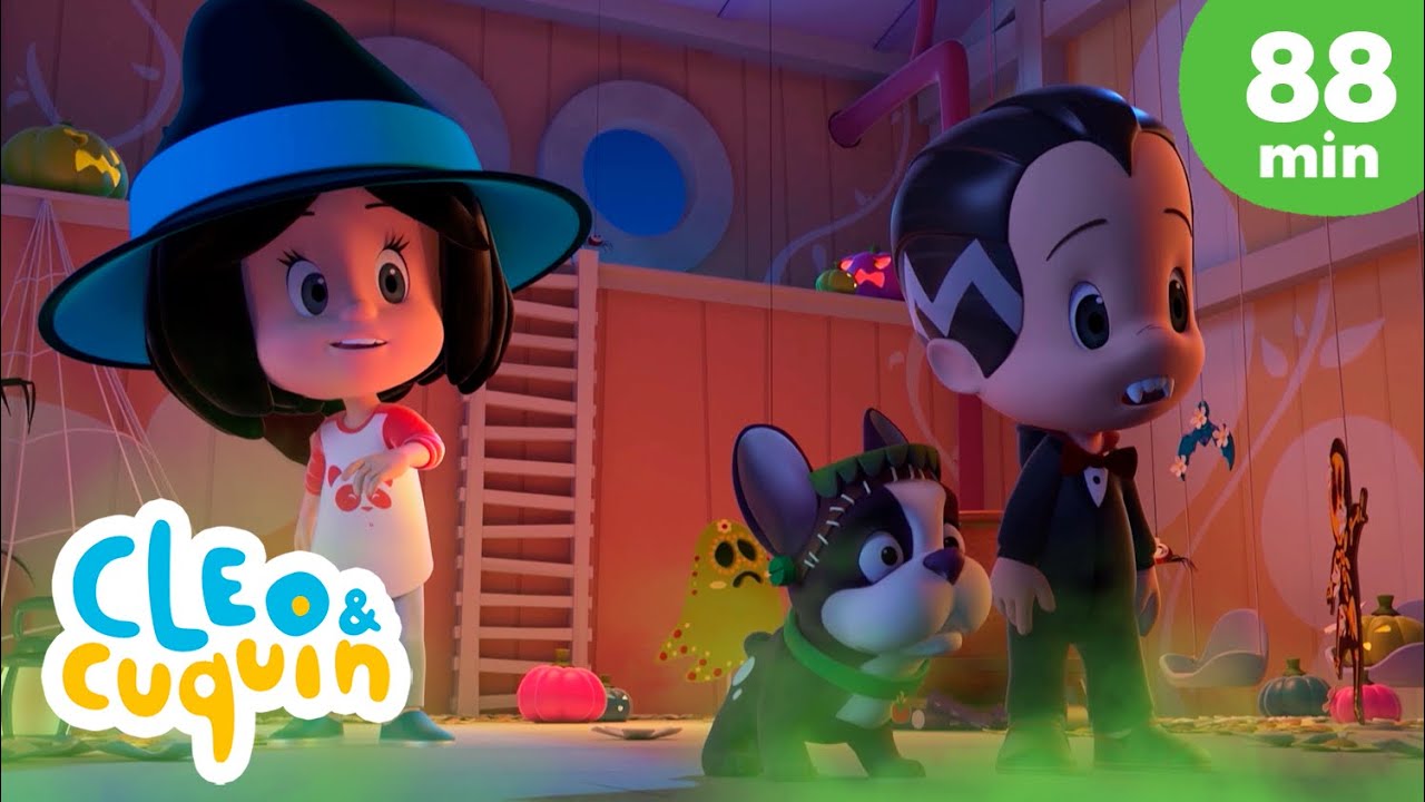 A Halloween Nightmare 😱 Episodes and more Nursery Rhymes by Cleo and Cuquin | Children Songs