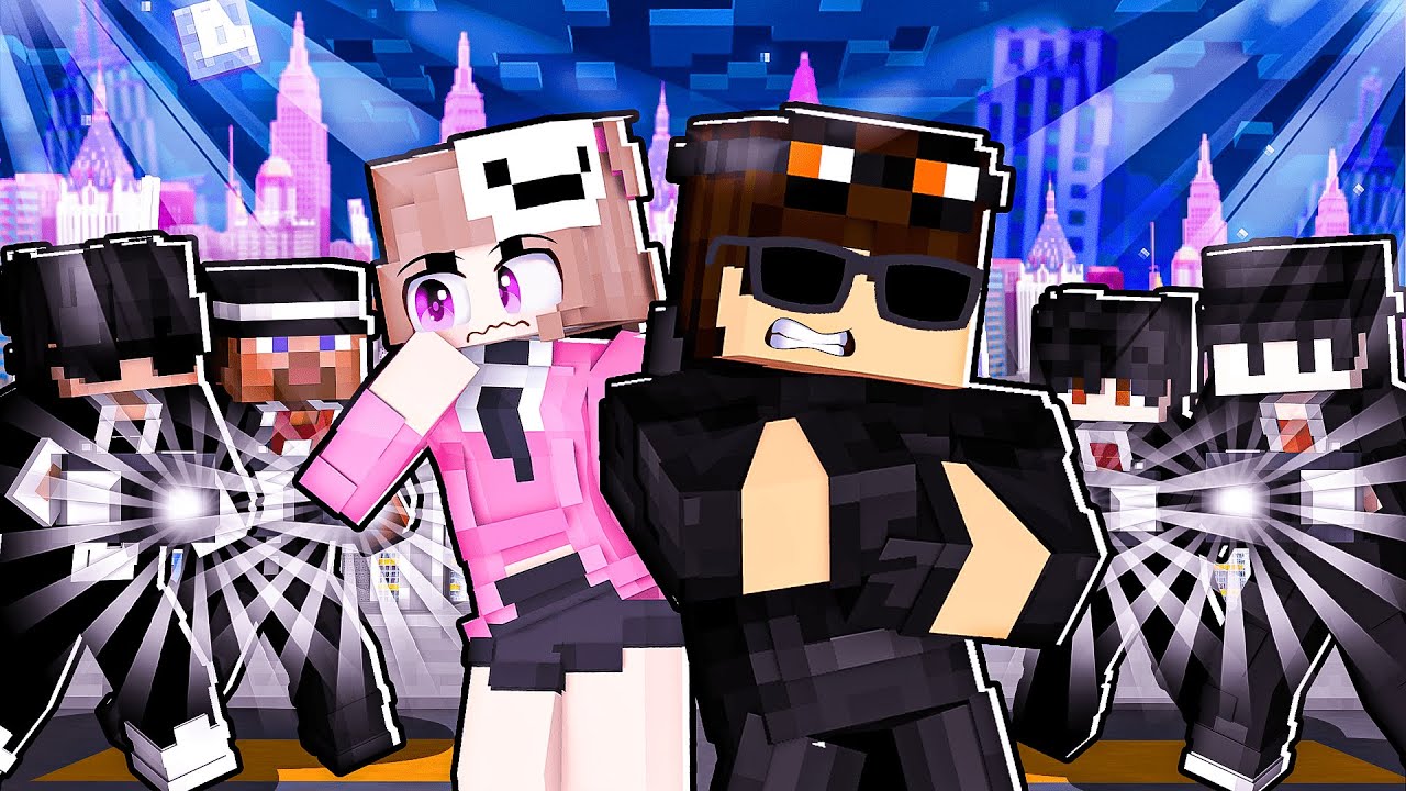 JOGANDO como um SEGURANÇA da GAROTA FAMOSA no Minecraft!