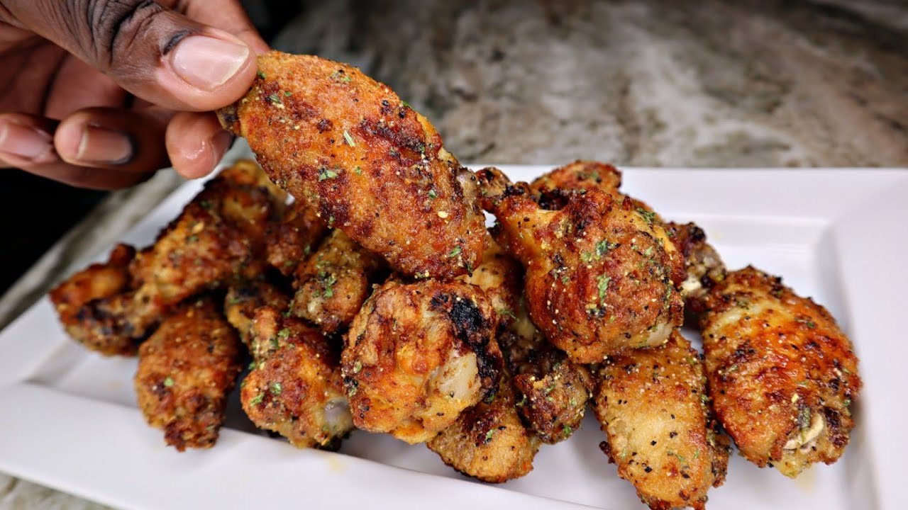 Рецепт жареных крылышек с лимоном и перцем | Лучше, чем Wingstop
