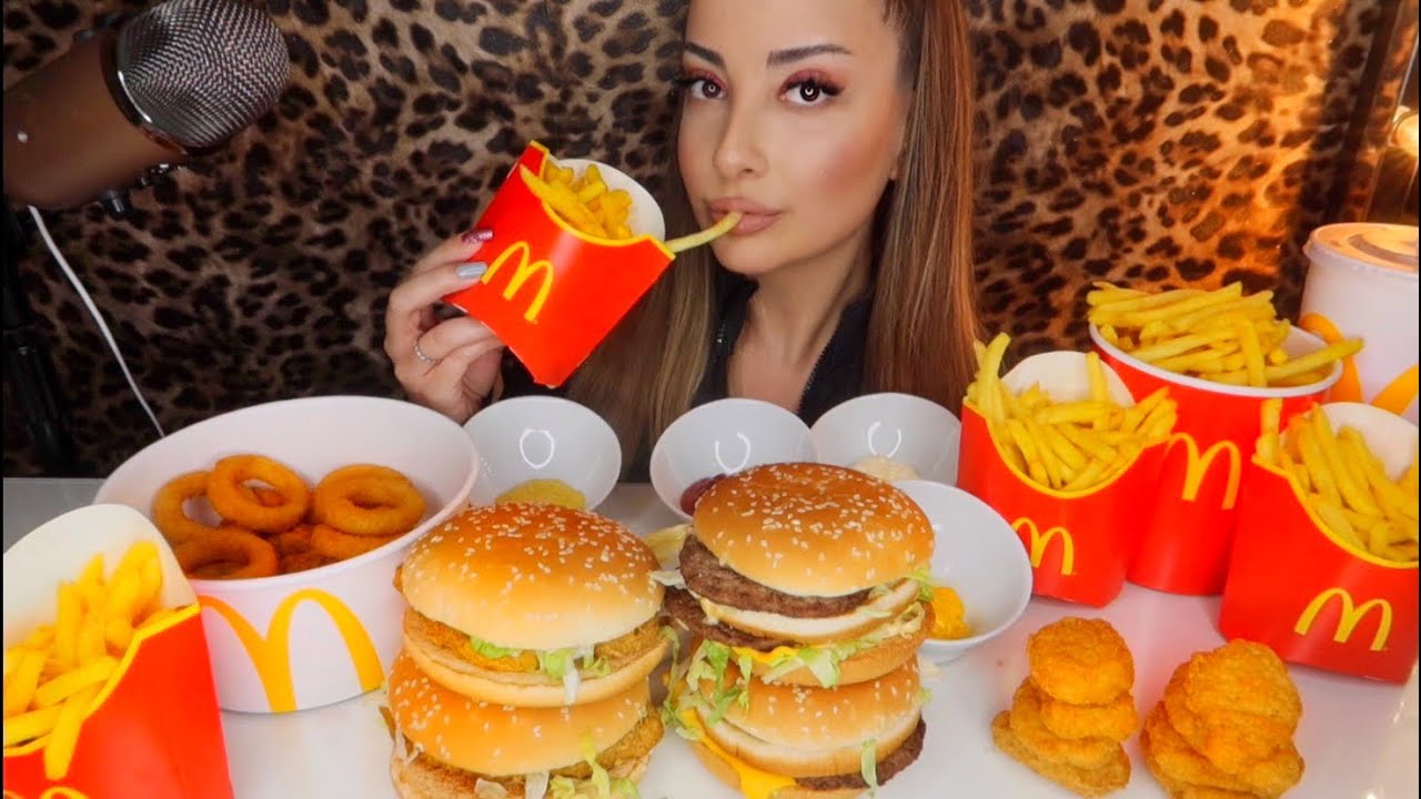 POPÜLER ASMR YİYECEKLERİ MCDONALD'S🍔 | Big Mac, McChiken, McNuggets, McBites | TÜRKÇE ASMR MUKBANG