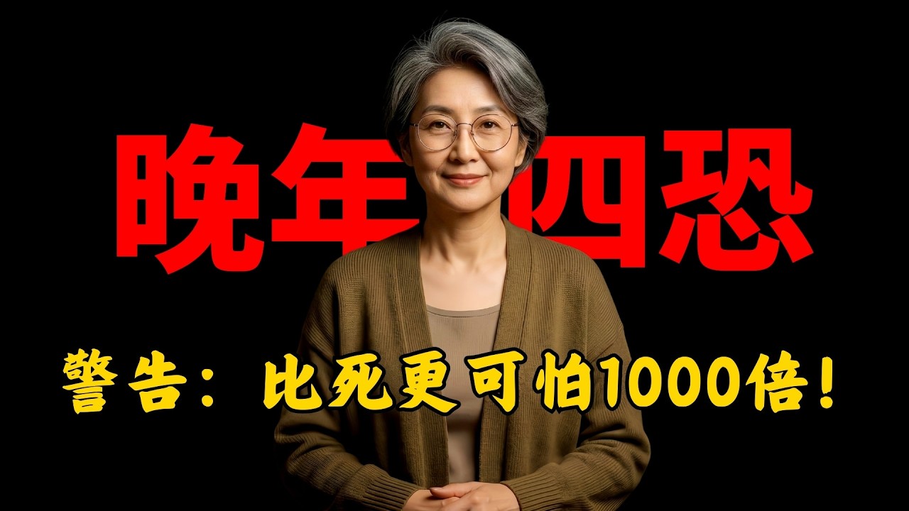 比死亡可怕1000倍！人過六十，必須守住這“四大底線”，否則晚年淒涼！